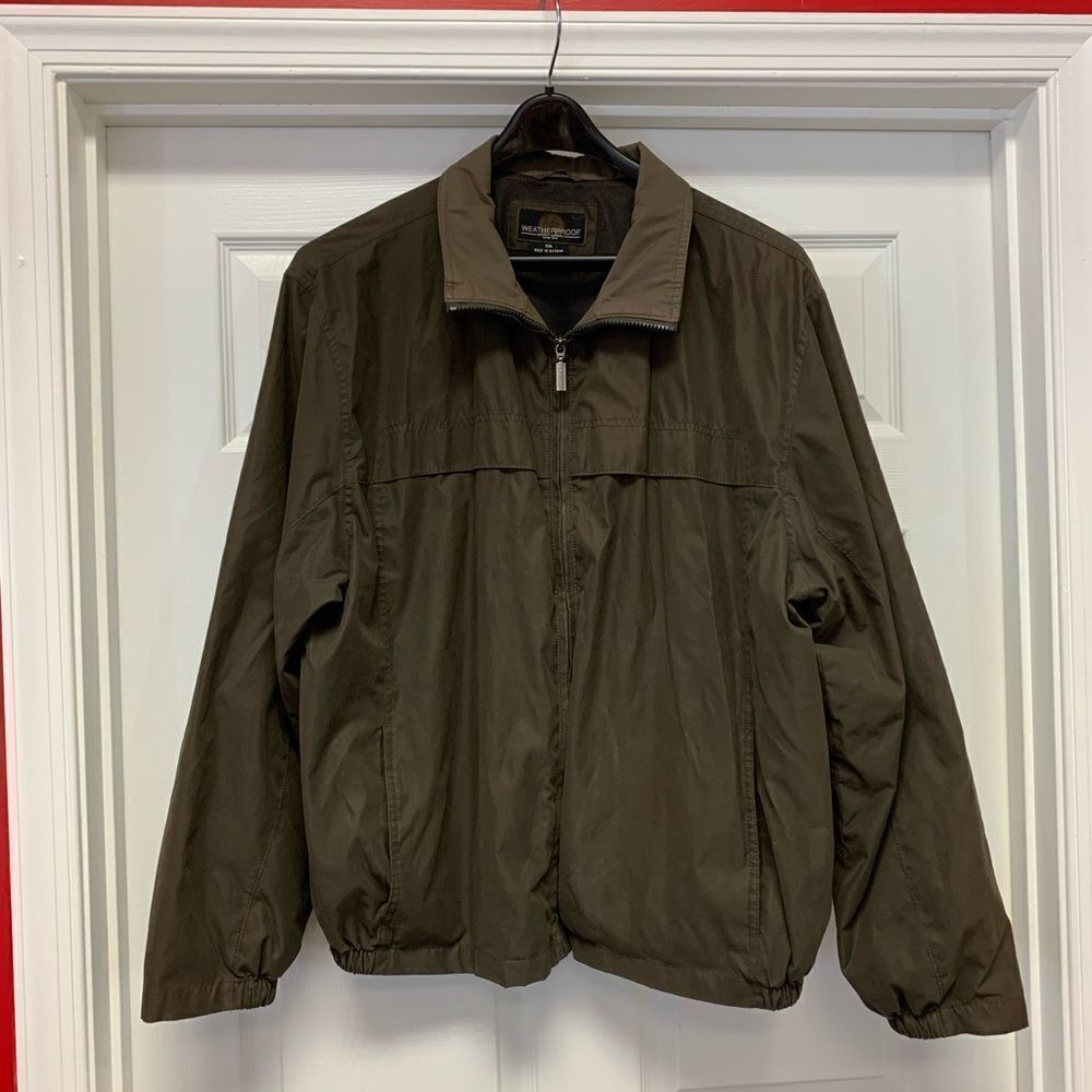 Weatherproof Olive Windbreaker sz XXL EUC